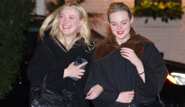 Elle and Dakota Fanning Step Out in All-Black Winter Outfits