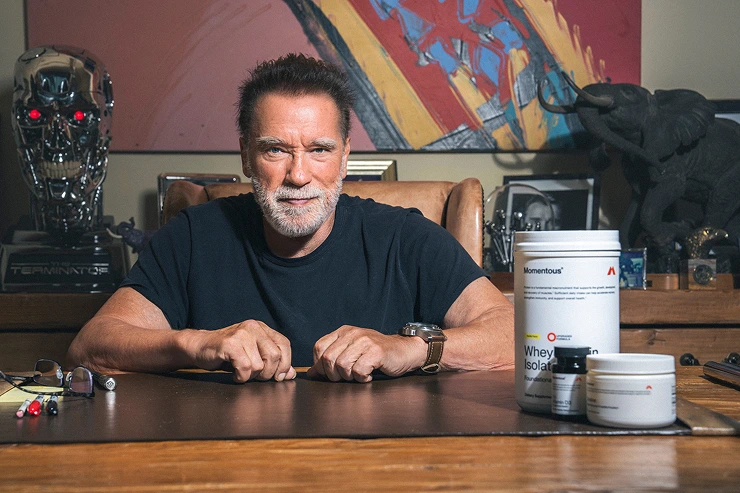 Arnold Schwarzenegger Partners With Momentous To Launch Supplement Stack