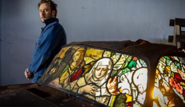 Artist Ben Tuna revives Porsches burned in L.A. fires with stained glass