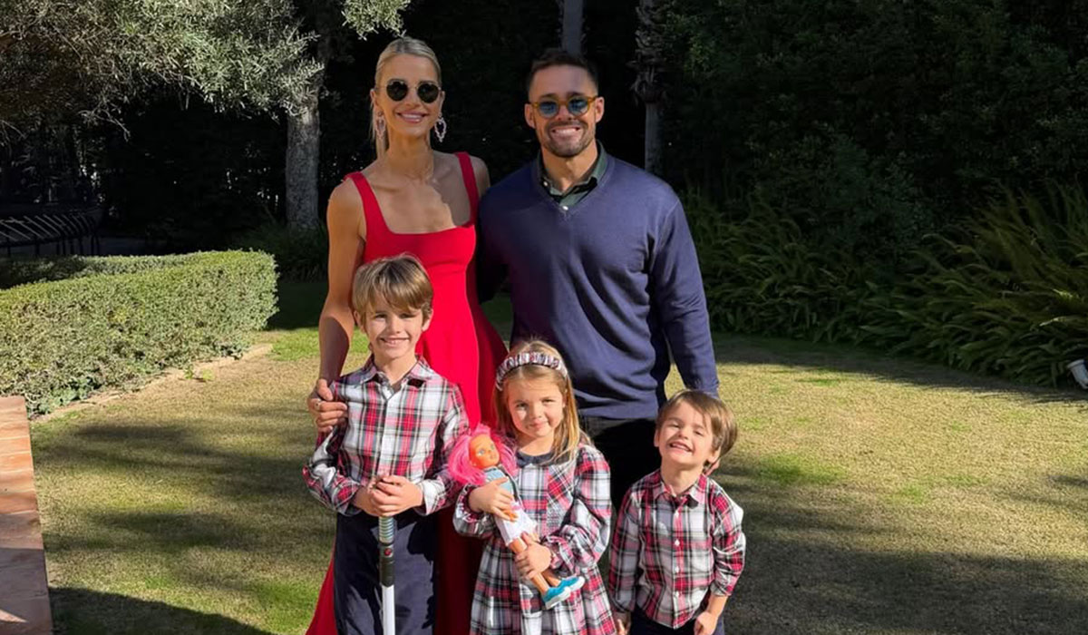 Vogue Williams and Spencer Matthews with their kids in Spain for Christmas. Pic: Vogue Williams / Instagram