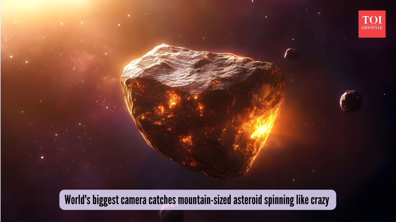 World's biggest camera catches mountain-sized asteroid spinning like crazy