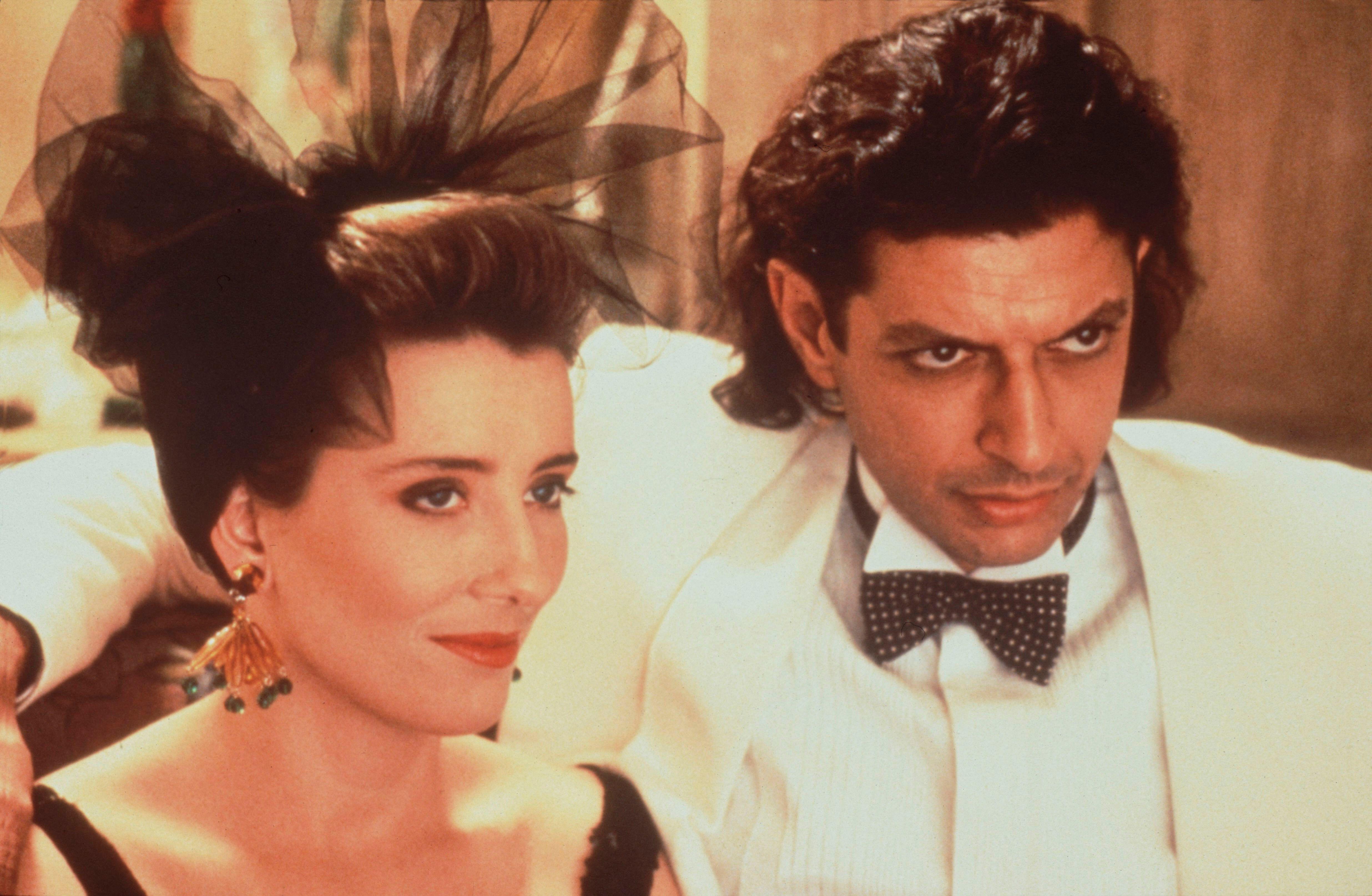 Emma Thompson and Jeff Goldblum in the film "The Tall Guy".