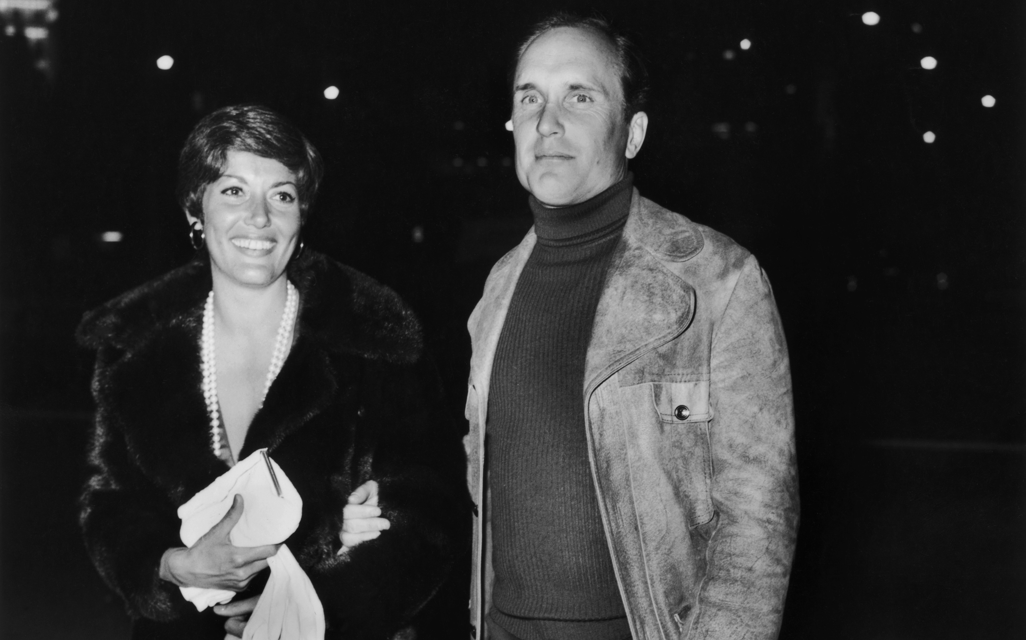 Robert Duvall and Barbara Benjamin attending a pre-Academy Awards party.
