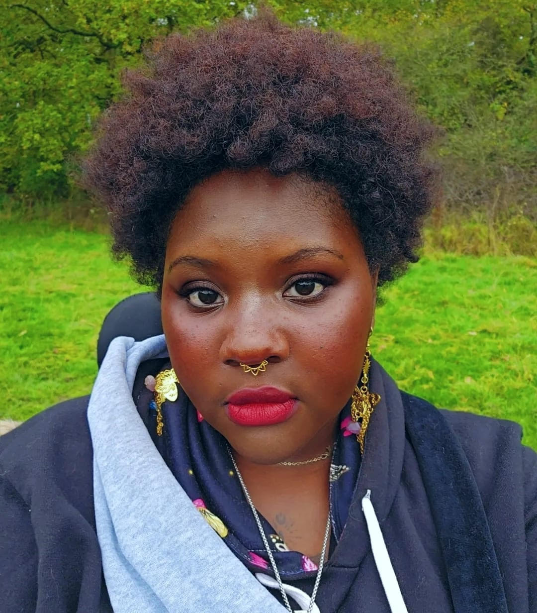 Savannah Victora-May looking at the camera.