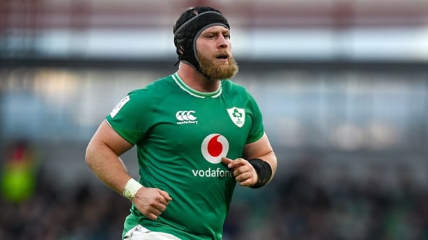 11 February 2024; Jeremy Loughman of Ireland during the Guinness Six Nations Rugby Championship match between Ireland and Italy at the Aviva Stadium in Dublin. Photo by Brendan Moran/Sportsfile