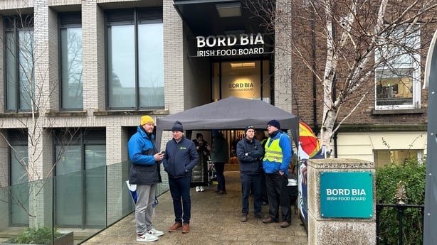 IFA member protest outside Bord Bia 