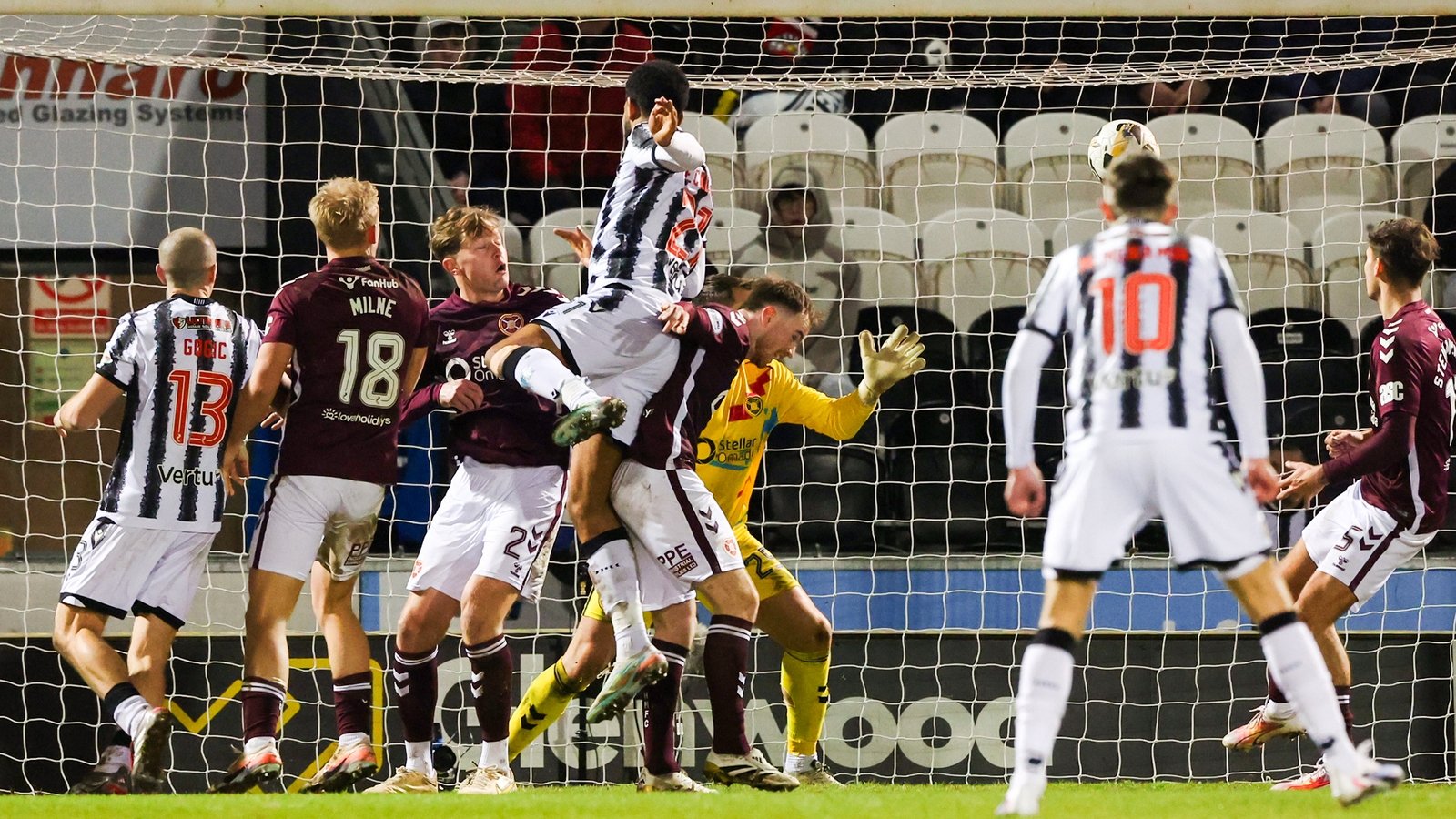 Hearts' title hopes dented by loss at St Mirren
