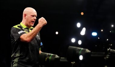 Van Gerwen triumphs on opening night of Premier League