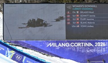 Vonn suffers devastating fall on Olympic return