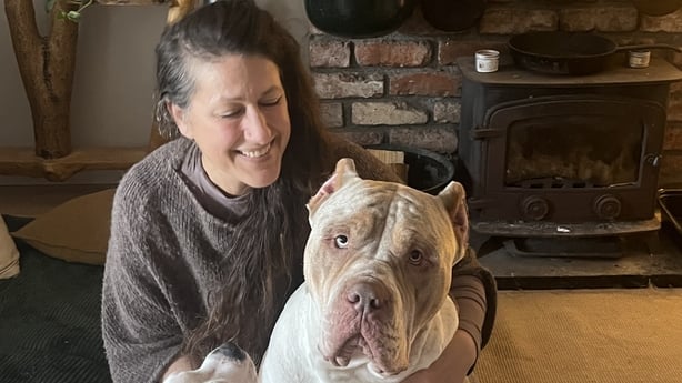 Kerry ryan and her XL Bully