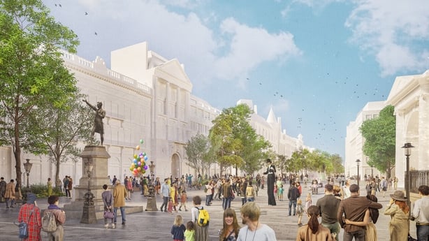 Plans for the pedestrianisation of College Green sees more trees and open spaces