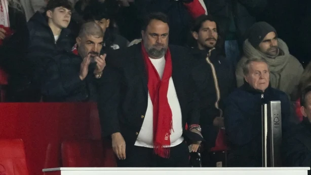 Evangelos Marinakis is the Nottingham Forest owner during the Premier League match between Nottingham Forest and Arsenal at the City Ground in Nottingham, England, on January 17, 2026. (Photo by Jon Hobley/MI News/NurPhoto via Getty Images)