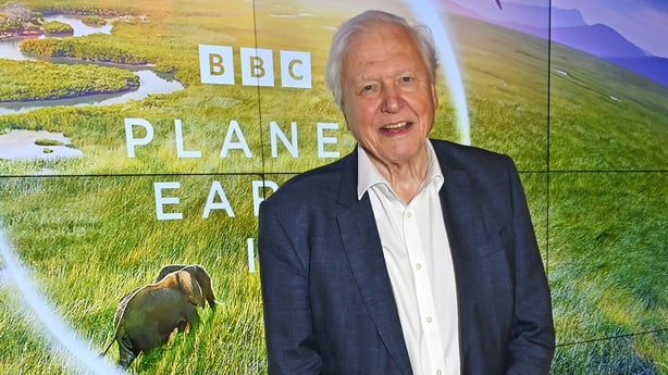 David Attenborough attends the Global Launch of BBC Studios' Planet Earth III at Frameless on 12 October, 2023 in London