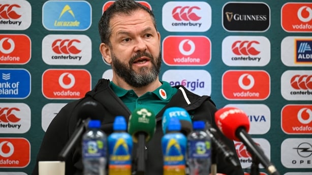 19 February 2026; Head coach Andy Farrell during an Ireland Rugby media conference at the Clayton Hotel at Dublin Airport, Dublin. Photo by Brendan Moran/Sportsfile 