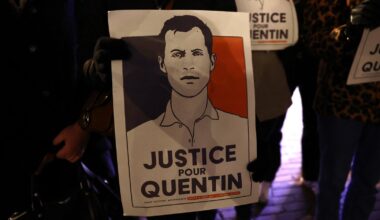 Macron urges calm ahead of march for far-right activist