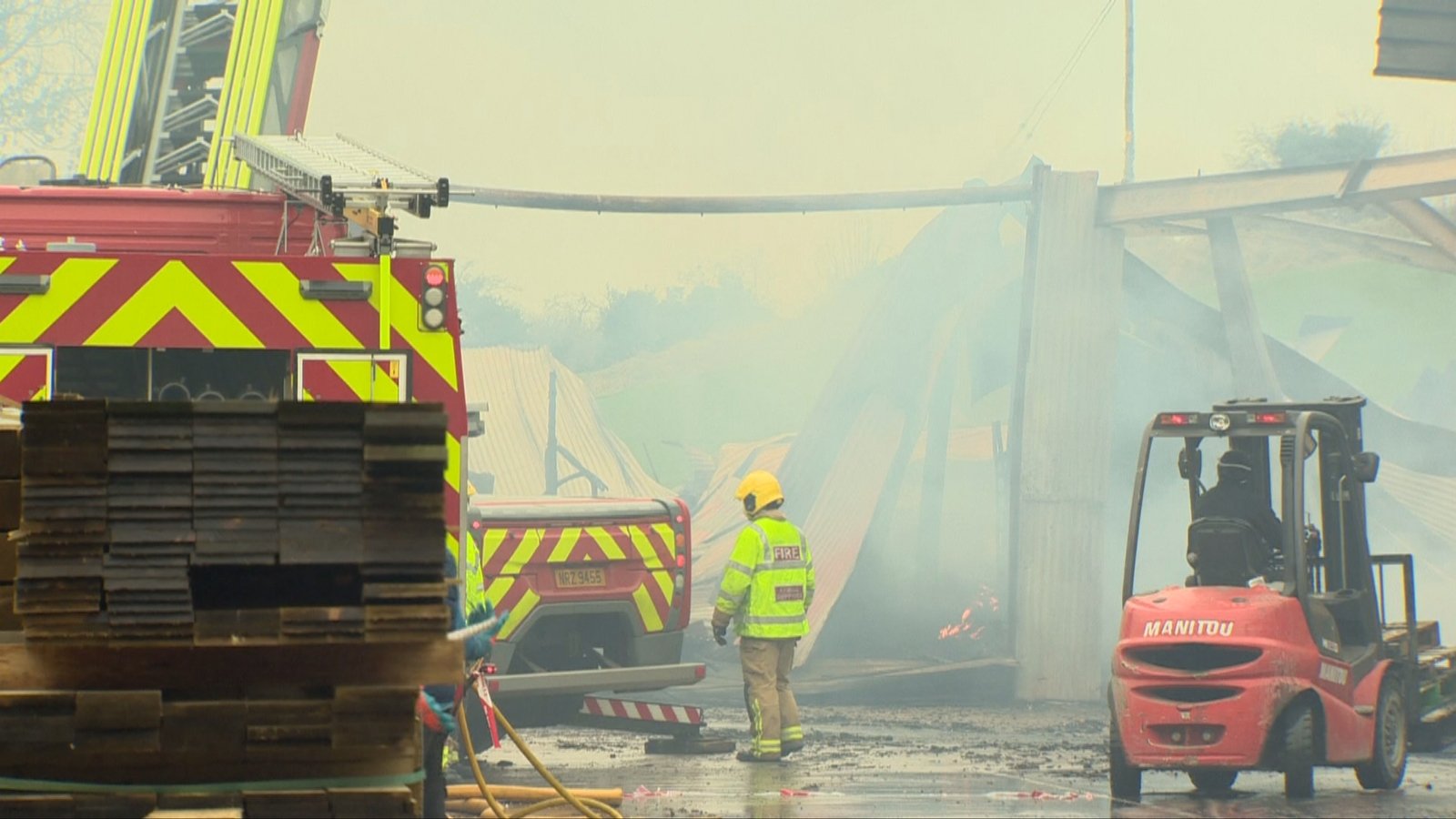 Investigation after fire at commercial premises in Armagh
