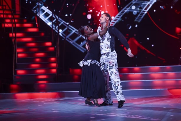 Tolu Makay with Pro Dancer Maciej Zieba