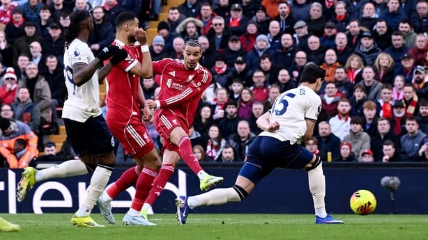 LIVERPOOL, ENGLAND - FEBRUARY 28: Hugo Ekitike of Liverpool scores his team's first goal during the Premier League match between Liverpool and West Ham United at Anfield on February 28, 2026 in Liverpool, England. (Photo by Liverpool FC/Liverpool FC via Getty Images)
