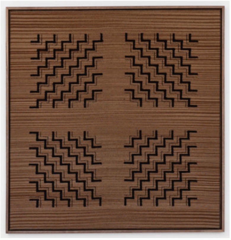 Porfirio Gutiérrez’s ‘Desde Otra Mirada,’ 2023 uses nogal and pomegranate dye on wool. © Porfirio Gutiérrez. (Courtesy of the artist and Salon 94)