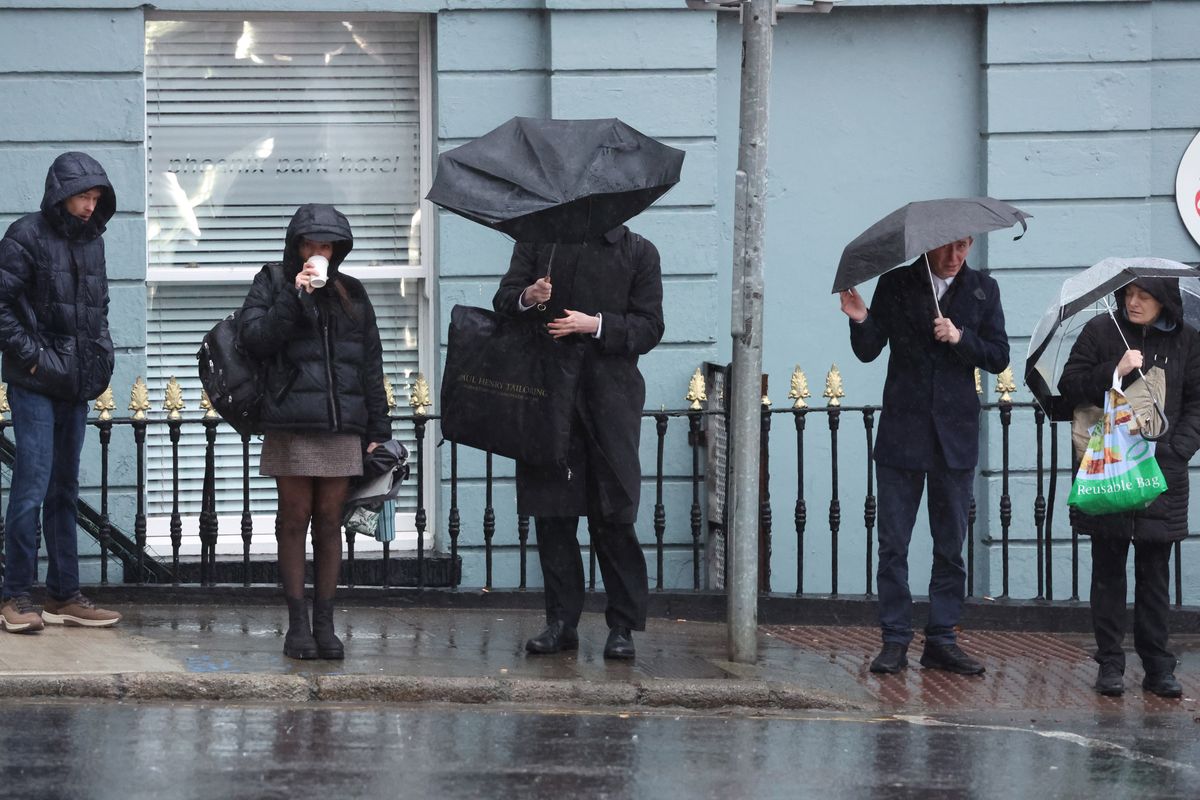 People in Dublin city struggling with rain