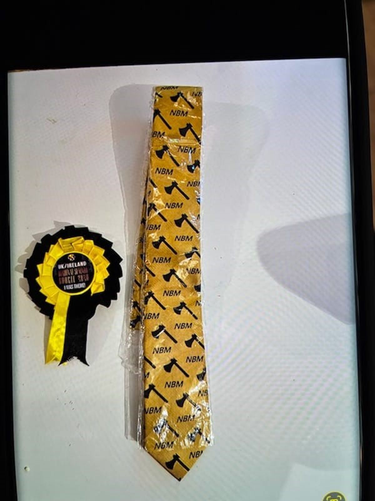 Clothing believed to be associated with the Black Axe crime gang