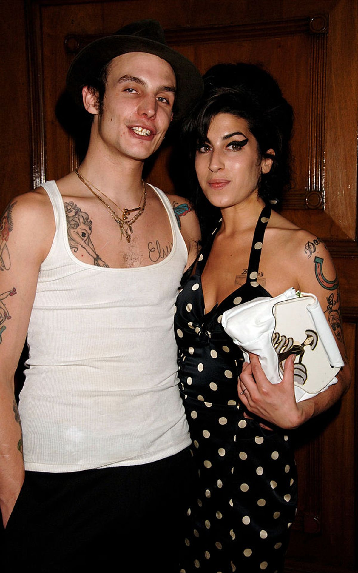Blake Fielder-Civil and Amy Winehouse attend the MOJO Honours List awards, recognising career-long contributions to popular music, at The Brewery June 18, 2007 in London, England