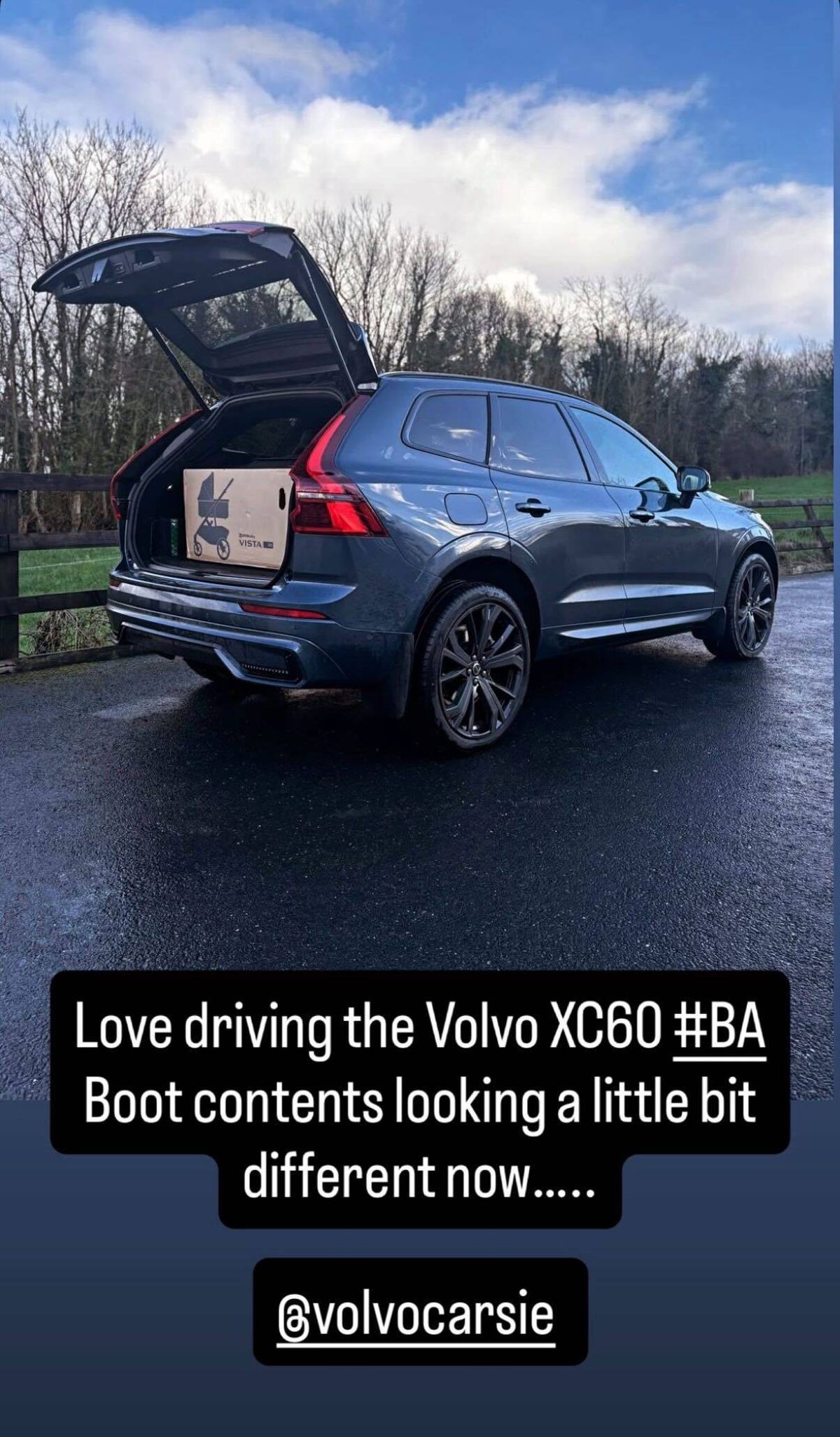 The announcement picture that Rachael Blackmore shared