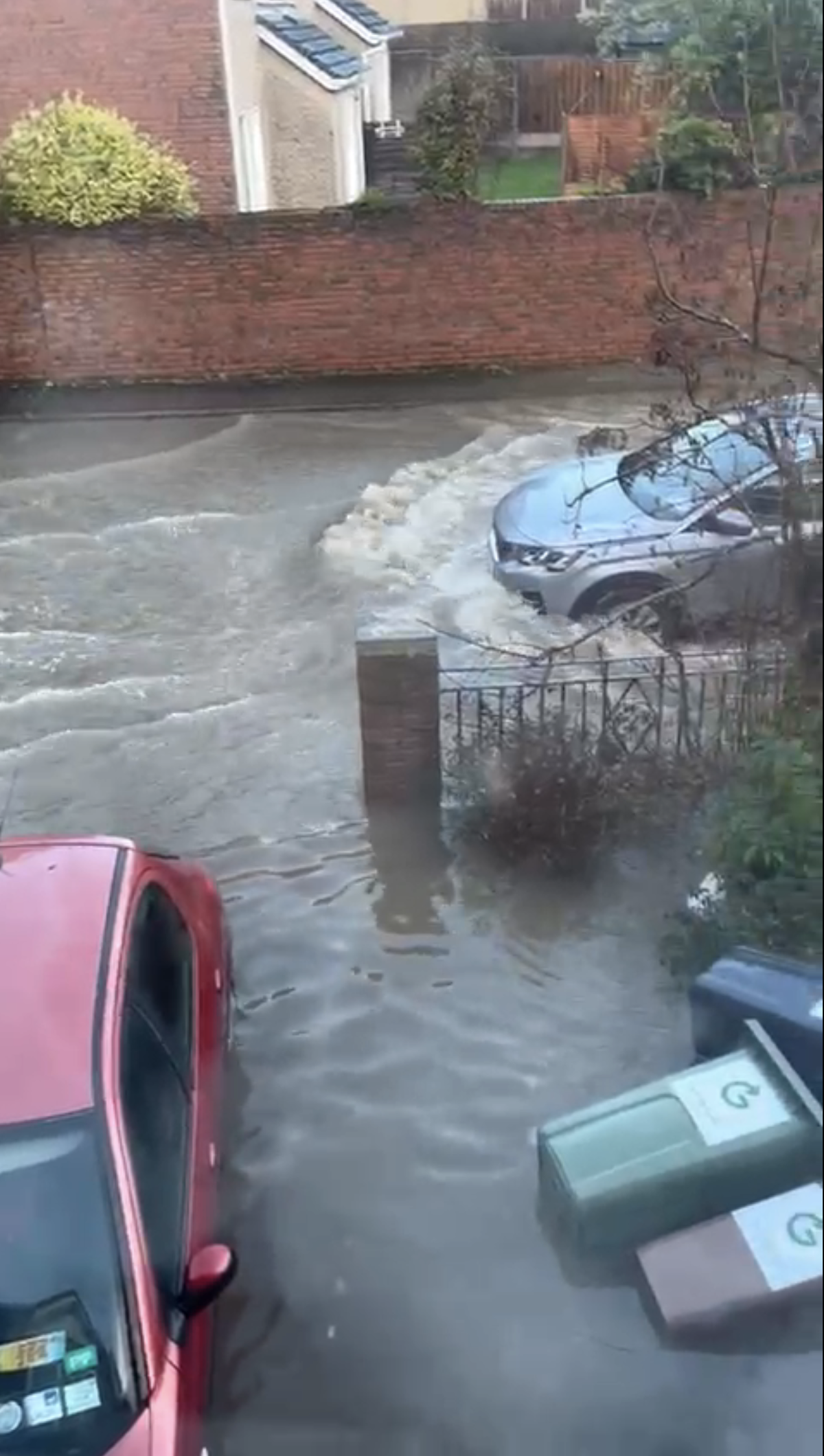 Pictures from Caroline Walsh in Rathfarnham whose house was flooded during Storm Chandra