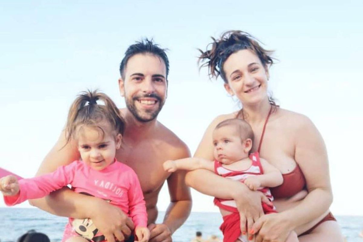 Ana and Daniel Parra with their kids