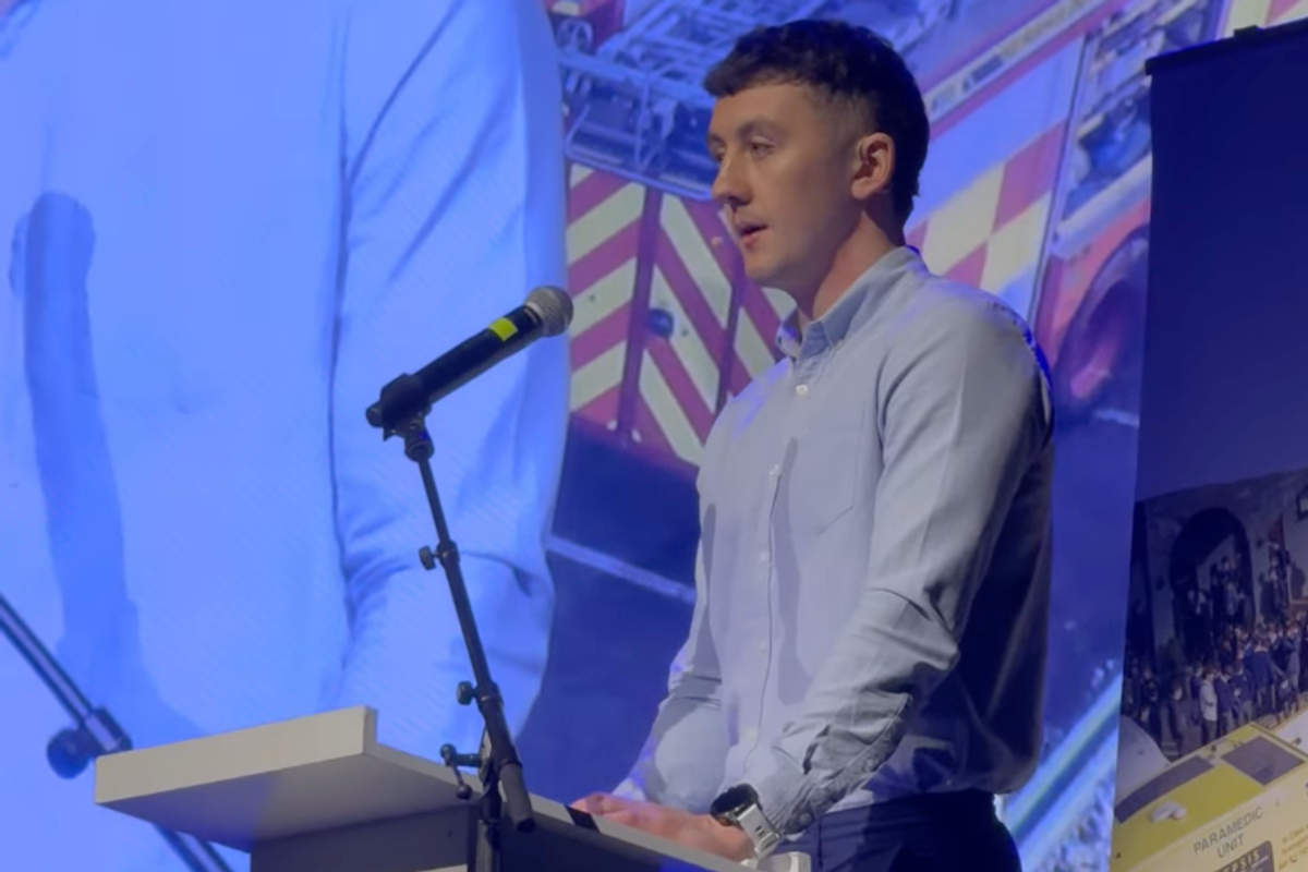 All‑Ireland minor winner Seán O'Leary at the AXA Roadsafe Show in Killarney