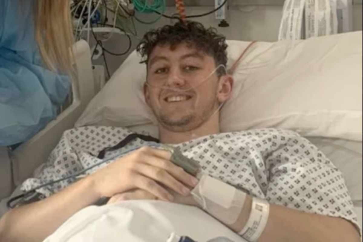 Seán O'Leary in hospital