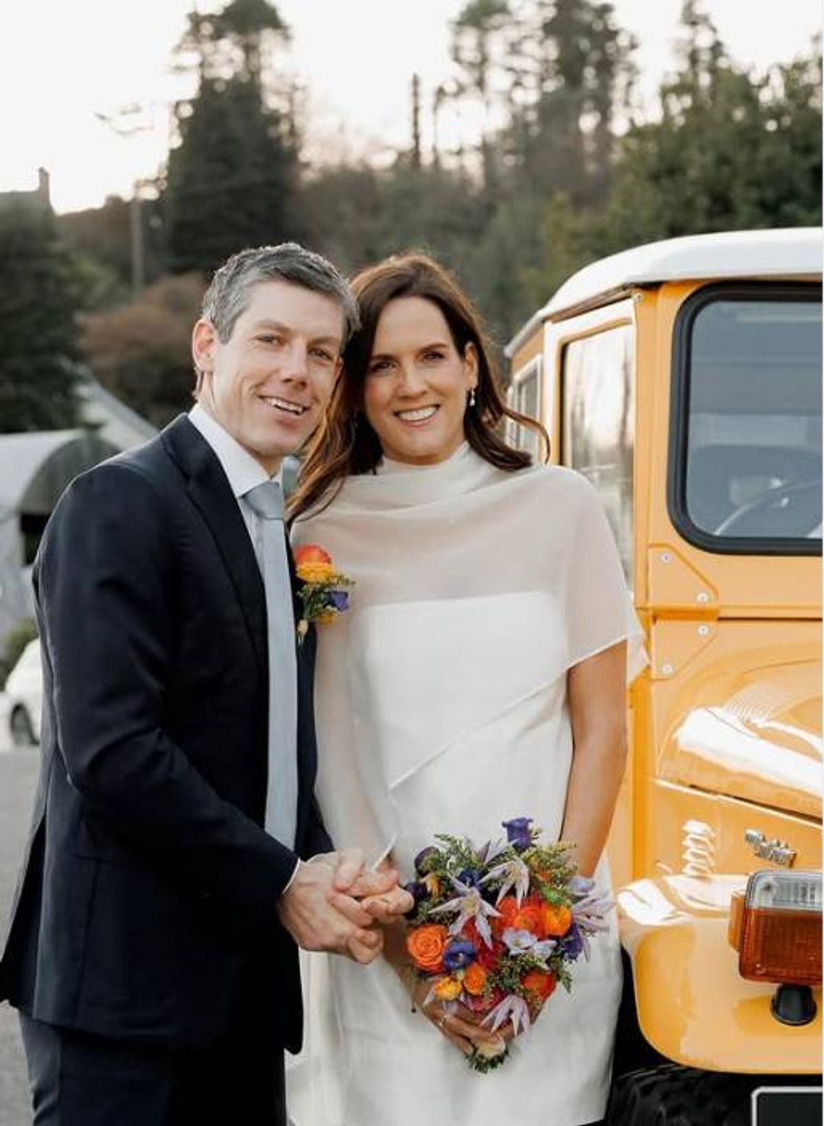 Rachael Blackmore and Brian Hayes on their wedding day