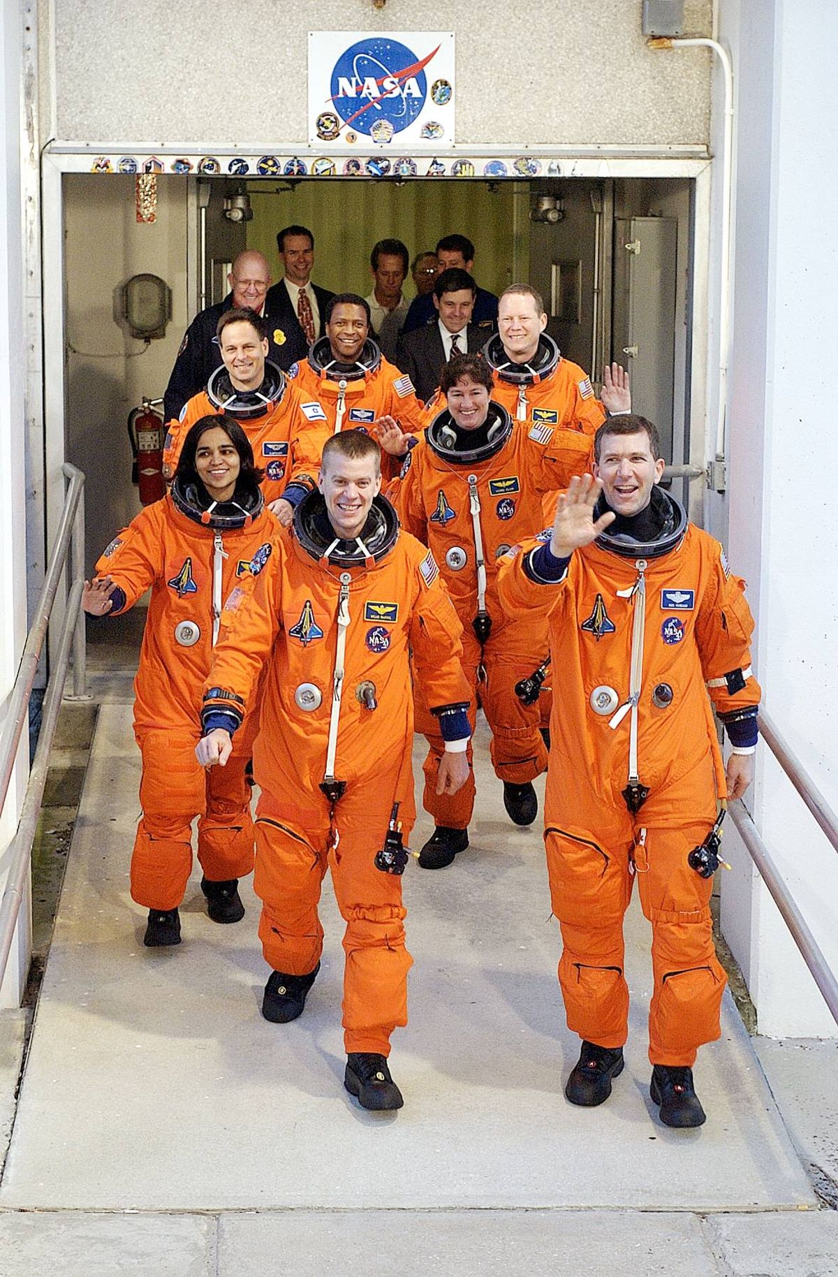 The crew of the Space Shuttle Columbia
