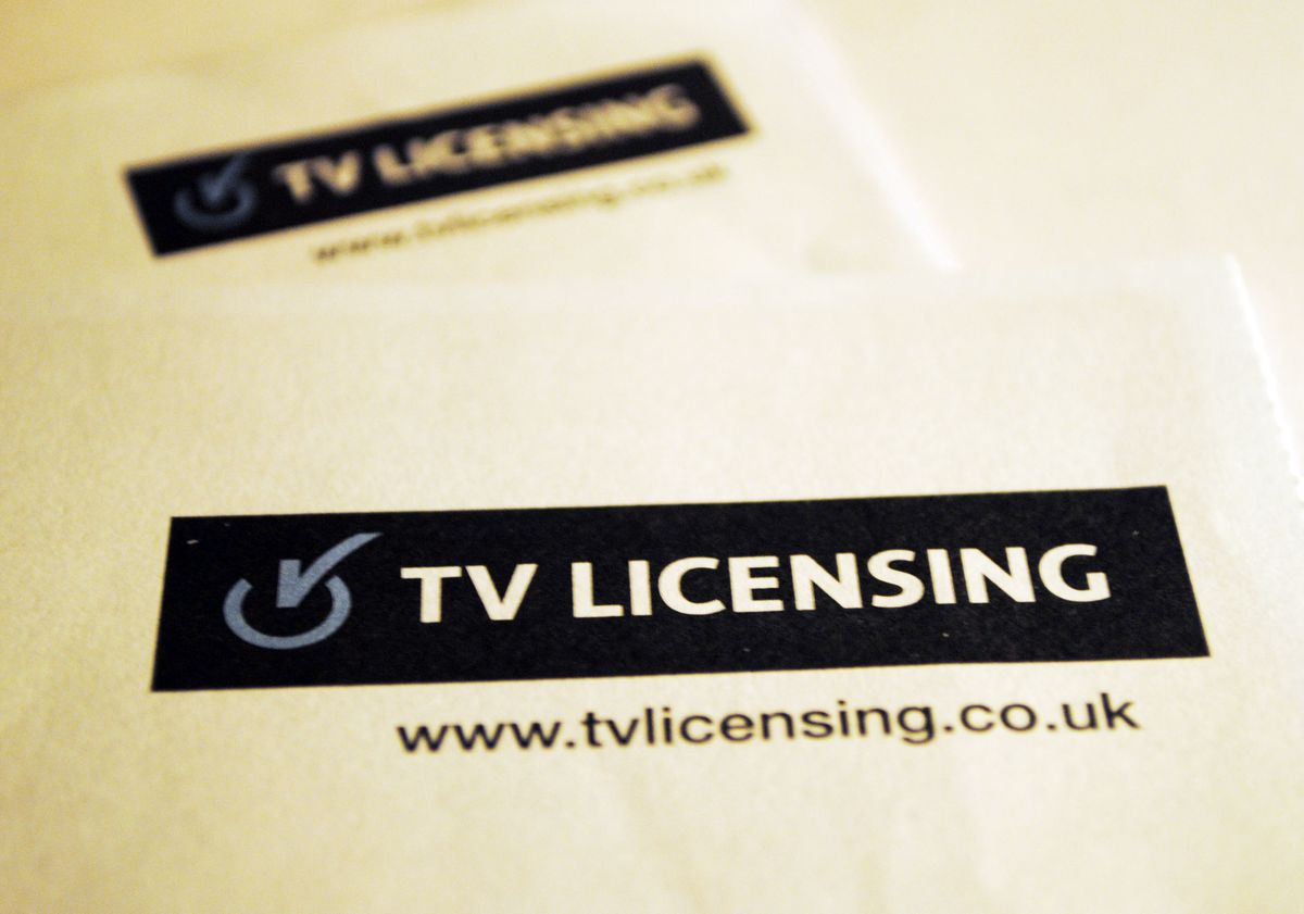 TV licencising logo on letter