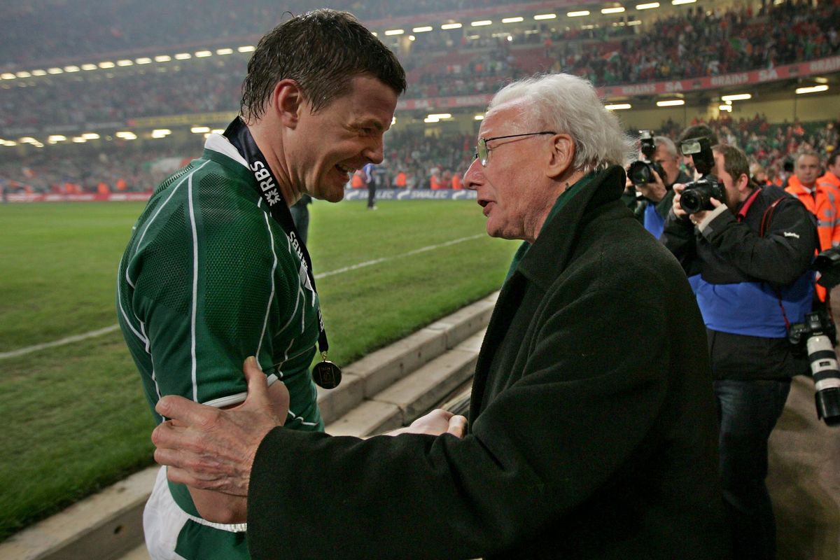 Brian O'Driscoll and Jack Kyle 