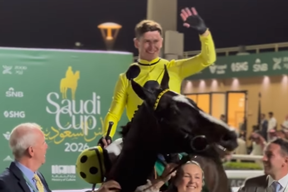 Oisin Murphy after winning on Royal Champion