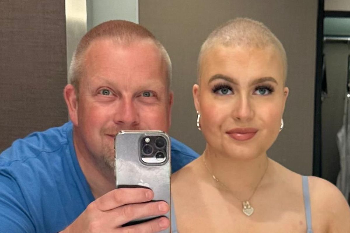 Madi Foster with her dad Craig