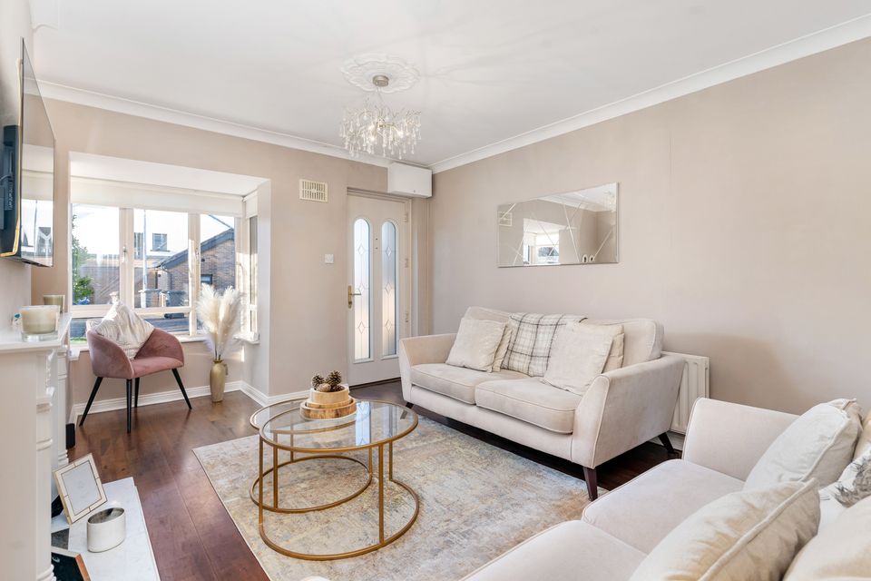 The living room of 184 Woodfield, Scholarstown Road, Rathfarnham, Dublin 16