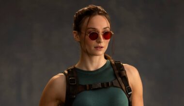 Sophie Turner's Lara Croft Gets a Fantastic New Look in 'Tomb Raider' Set Photos