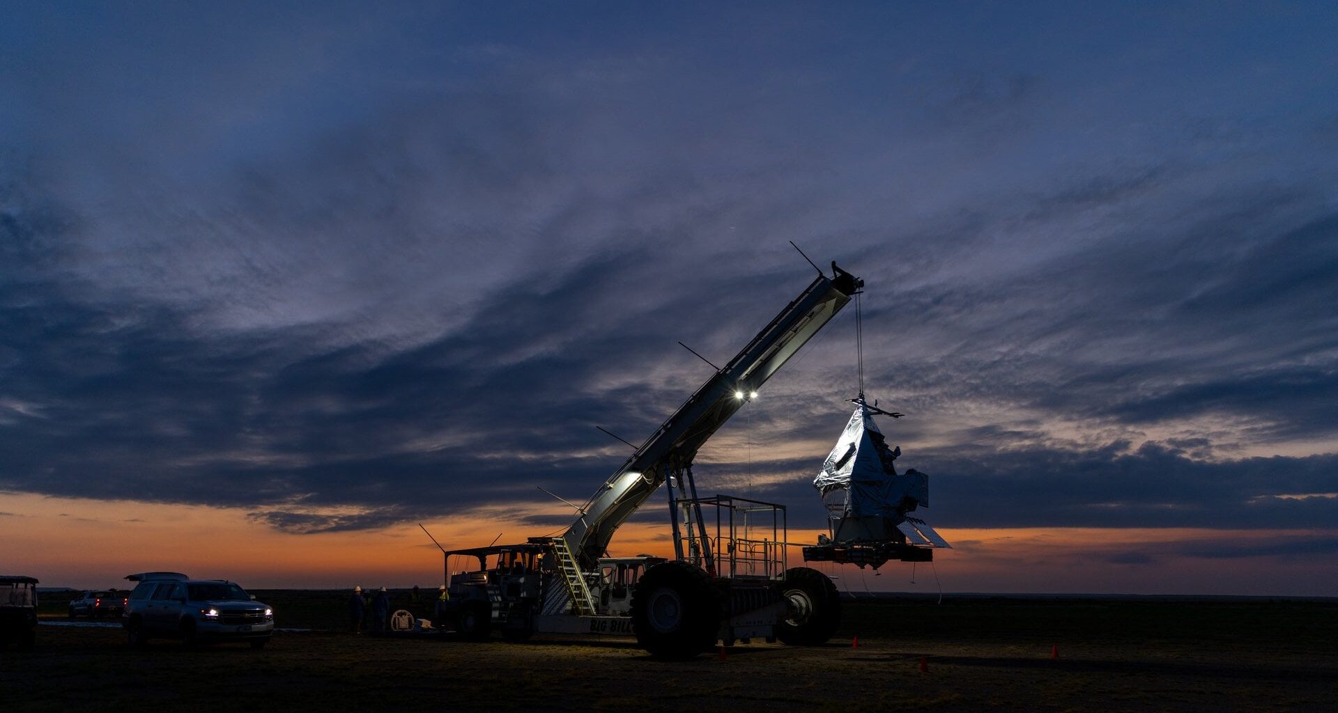 EXCITE mission being prepared to launch above New Mexico. Credit - NASA / Sophia Roberts