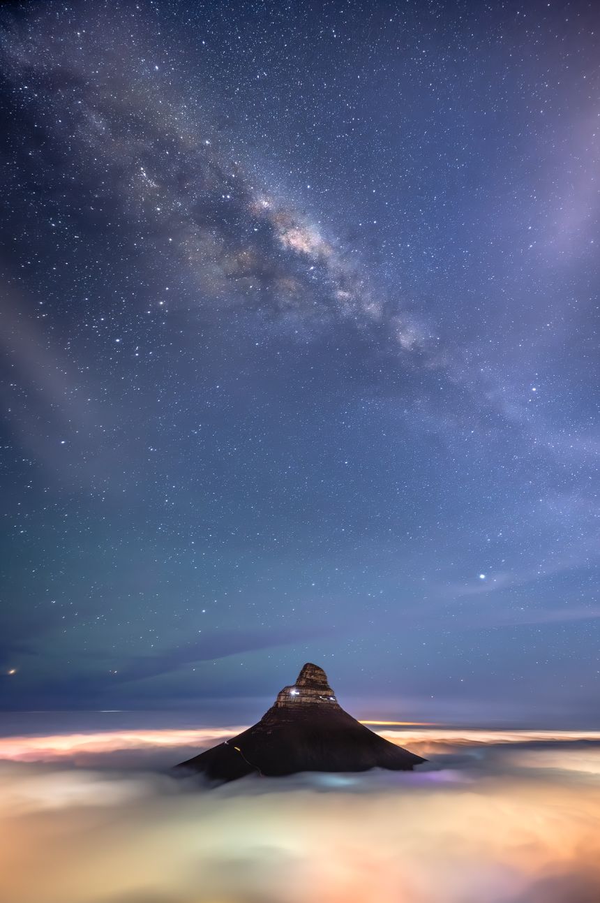 Goetsch's shot of Lion's Head went viral across South Africa.