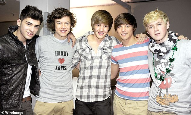 It comes 15 years after the band's first single What Makes You Beautiful hit Number One L-R) Zayn Malik, Harry Styles, Liam Payne, Louis Tomlinson and Niall Horan in 2011