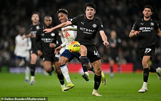 At one point, City’s Abdukodir Khusanov made a late tackle on Conor Gallagher and caught him on the top of the foot. Yet Khusanov wagged his finger furiously to suggest that there had been no contact