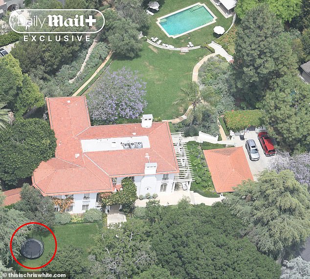 The trampoline has since been removed and the swimming pool and landscaping have undergone some work since these 2019 photos (pictured)