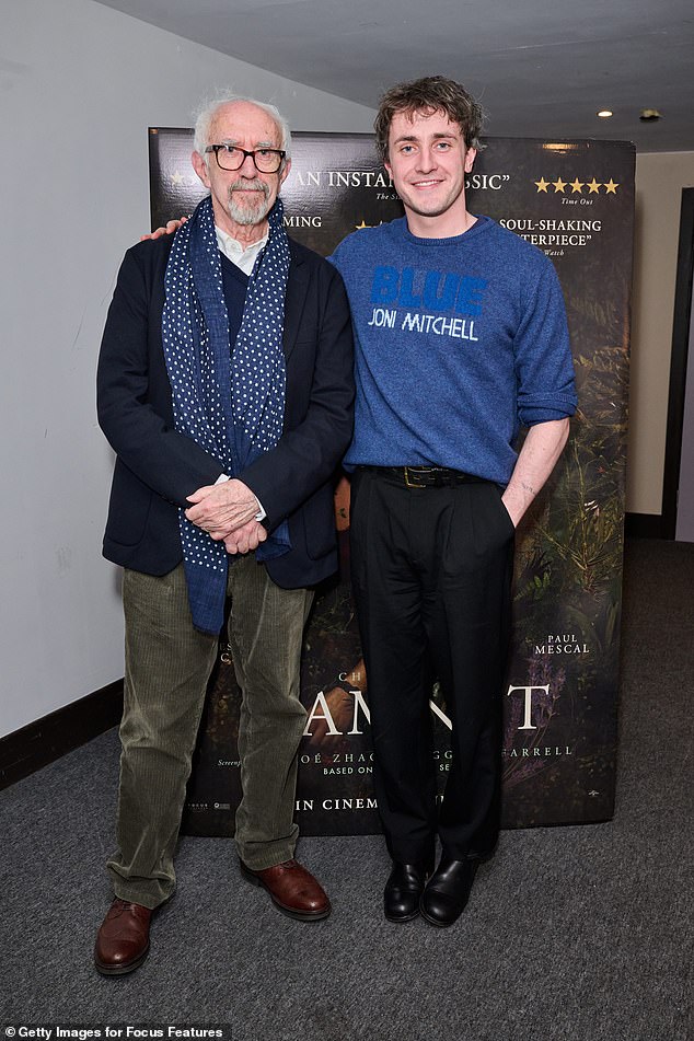 The actor, who stars as William Shakespeare in the drama, appeared in high spirits as he attended a Q&A at the central London cinema alongside Jonathan Pryce
