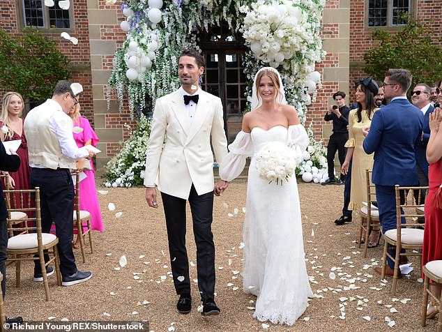 Millie Mackintosh and Hugo Taylor on their wedding day
