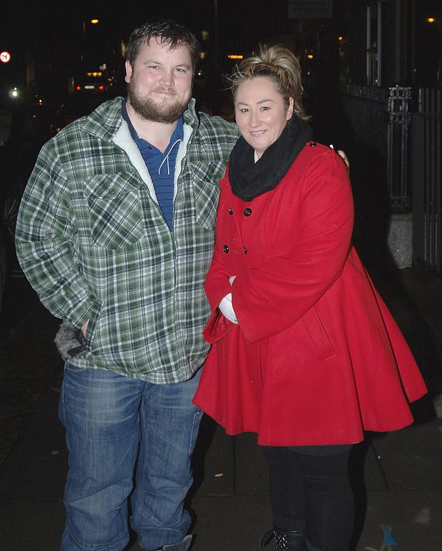 Love/Hate actor John Connors is pictured with mother of three Joan Moore in Dublin. Connors had saved Joan from a violent mugging