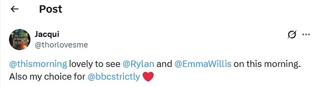 Fans were over the moon to see Rylan and Emma back on screen together