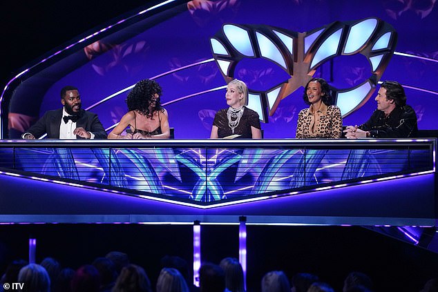The trio are joined by Mo Gilligan, 37, and Jonathan Ross, 65, on the judging panel on Saturday night
