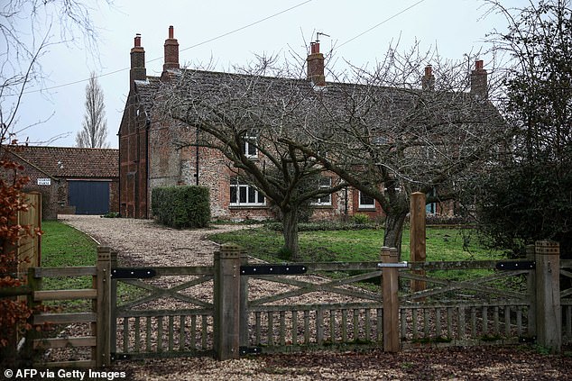 Andrew will be moved into the five-bedroom house, Marsh Farm (pictured), on the Sandringham Estate permanently